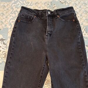 OLD NAVY O G STRAIGHT HIGH RISE JEANS in Black Size 6